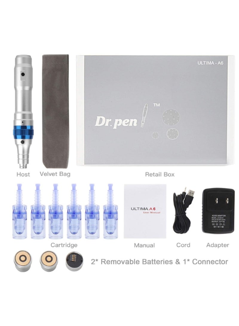 hydra Wireless Derma Pen Dr.pen A6 with 6pcs 42pin Needle - Image 4