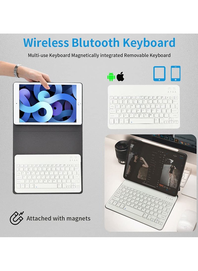 UCHUANG iPad Keyboard Case with Arabic English Bluetooth Keyboard & Wireless Mouse for iPad Air 6th 11 Inch M2 (2024) iPad Air 5th 10.9 Inch (2022)/Air 4th 10.9 Inch (2020) iPad Pro 11 inch (2022/2021/2020/2018),With Arabic keyboard stickers -Blue - Image 3