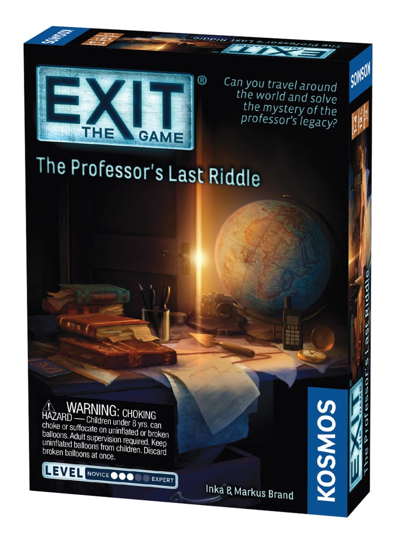 EXIT: The Professor's Last Riddle | Escape Room| Brainteasers | Mystery Solving | Treasure Hunt | Game | at-Home Escape Room