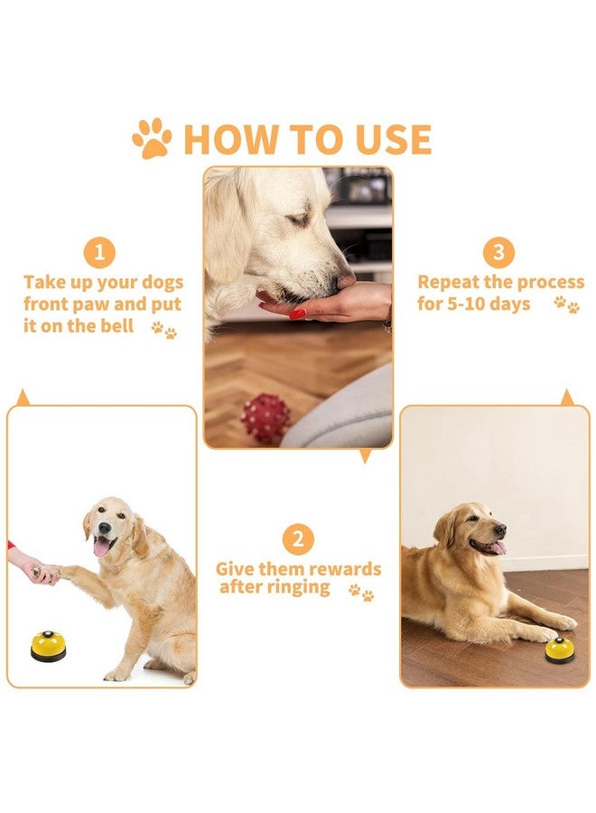 بت أجراس تدريب الحيوانات الأليفة على استخدام المرحاض، أجراس الكلاب، ألعاب تفاعلية للحيوانات الأليفة، سهلة الاستخدام، نغمة رنين مميزة للتدريب، قطعة واحدة - Image 4