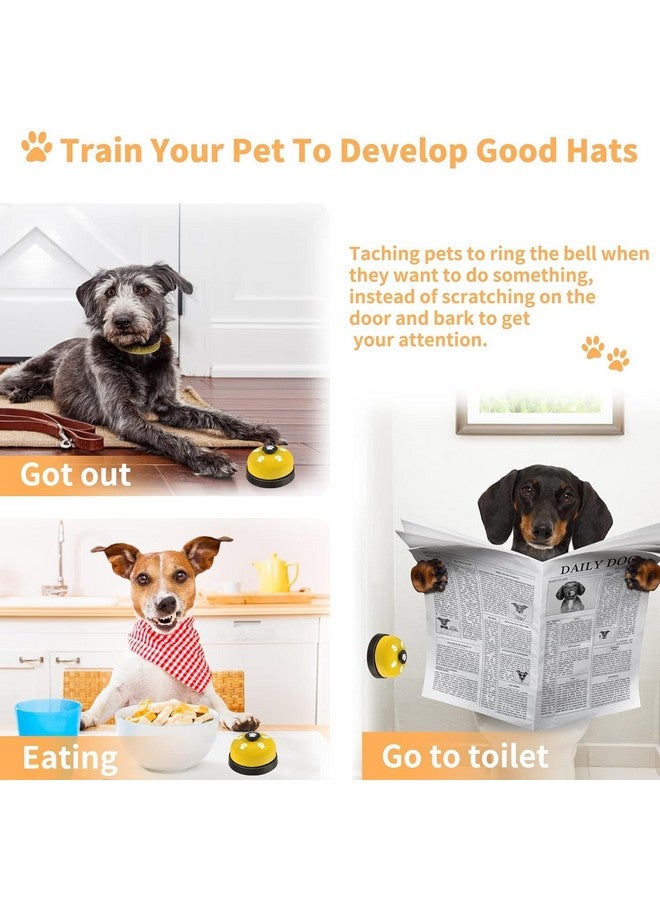 بت أجراس تدريب الحيوانات الأليفة على استخدام المرحاض، أجراس الكلاب، ألعاب تفاعلية للحيوانات الأليفة، سهلة الاستخدام، نغمة رنين مميزة للتدريب، قطعة واحدة - Image 3