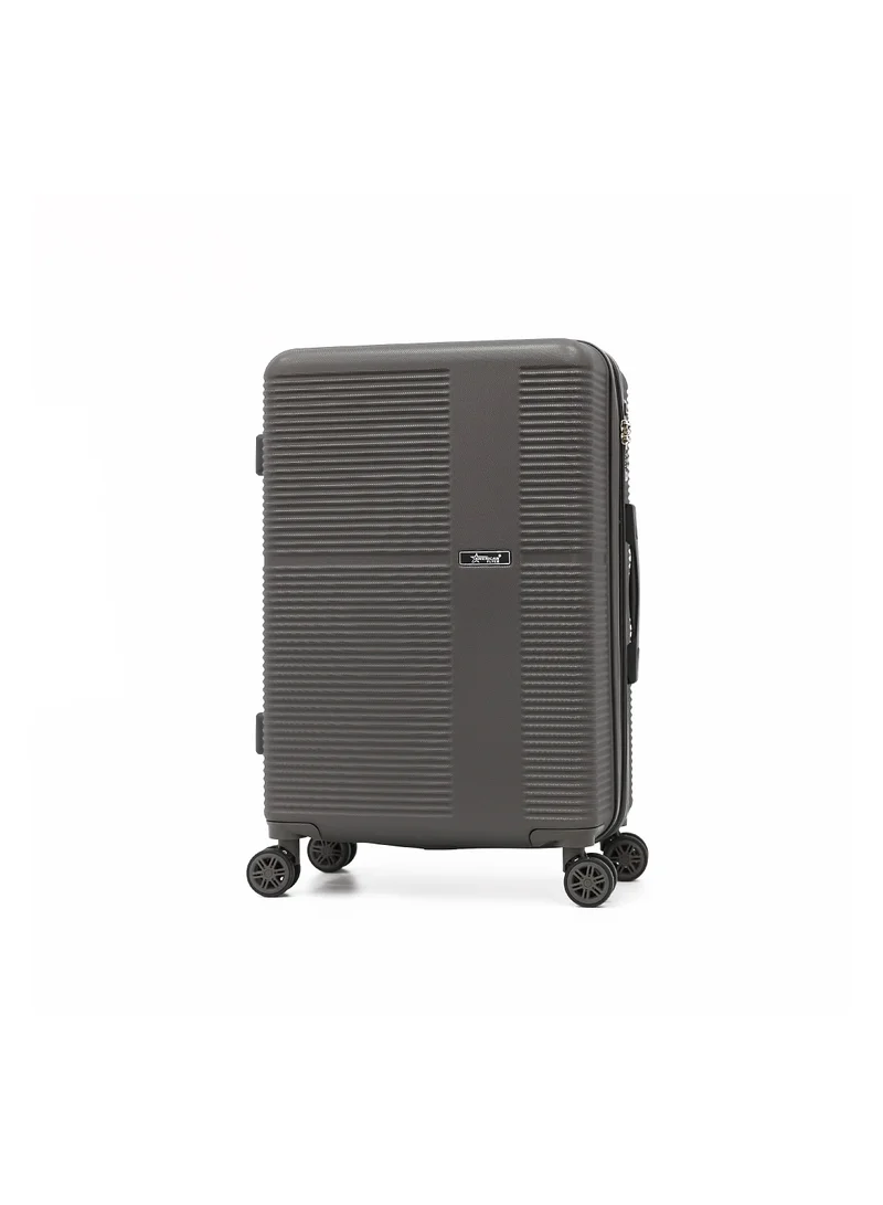 AMERICAN FLYER AMERICAN FLYER Hardside Luggage Trolley Bag 5 Pieces set,Grey (BC-14,S-20,M-24,L-28,XL-32 Inch)