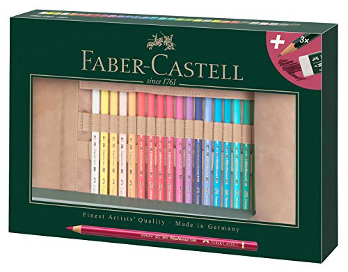FABER-CASTELL فابر-كاستل أقلام تلوين وبوليجرافيك بوليكروموس، متعددة الألوان، مجموعة أقلام مكونة من 34 قلم، للفن، الحرف، الرسم، التخطيط، المنزل، المدرسة، الجامعة، التلوين - Image 5