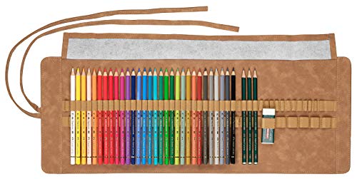 FABER-CASTELL فابر-كاستل أقلام تلوين وبوليجرافيك بوليكروموس، متعددة الألوان، مجموعة أقلام مكونة من 34 قلم، للفن، الحرف، الرسم، التخطيط، المنزل، المدرسة، الجامعة، التلوين - Image 2