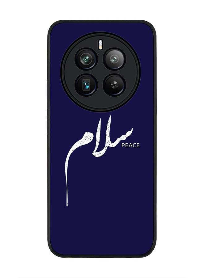 Stylizedd حافظة حواف سوداء متينة لهاتف Realme 12 Pro / Realme 12 Pro Plus 5G، حافظة مرنة رقيقة من TPU جل - سلام - Image 1