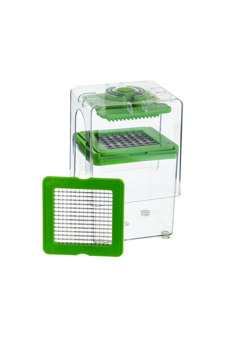 chop magic Vegetable Cutter In The Shape Of Chopsticks Made Of Plastic And Stainless Steel  - Image 1