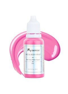 Mysense Mysense Hot Pink Face Body Paint,Water Based Washable Cream Body Painting for Adults and Children Halloween Costume Cosplay SFX Makeup,0.6oz  - Image 1