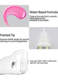 Mysense Mysense Hot Pink Face Body Paint,Water Based Washable Cream Body Painting for Adults and Children Halloween Costume Cosplay SFX Makeup,0.6oz  - Image 2