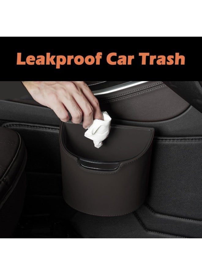 Bukela Leakproof Car Trash Can with Removable Liner, Portable Small Car Garbage Bin for SUV, Truck & Sedan, Waterproof Automotive Trash Bin, Easy to Clean, Multipurpose for Vehicle, Home, Office - Image 5