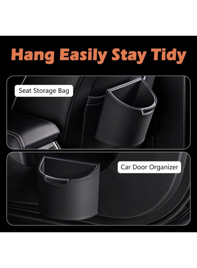 Bukela Leakproof Car Trash Can with Removable Liner, Portable Small Car Garbage Bin for SUV, Truck & Sedan, Waterproof Automotive Trash Bin, Easy to Clean, Multipurpose for Vehicle, Home, Office - Image 2
