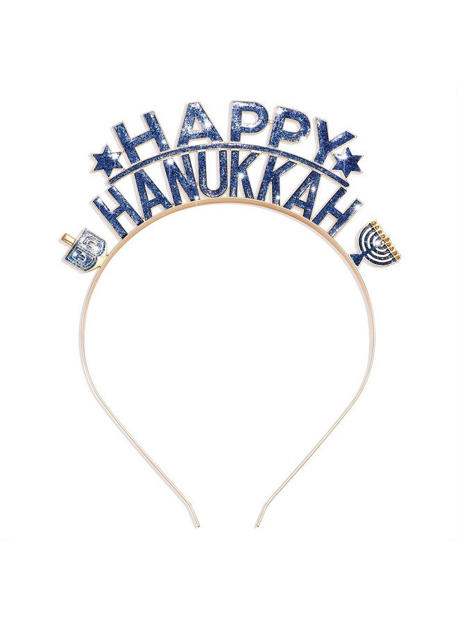 CEALXHENY Hanukkah Headbands For Women Glitter Blue Star Headbands Holiday Hair Accessories (Hanukkah F) - Image 5