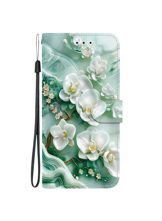 اس-توب جراب هاتف Honor X9a من الجلد برسومات ملونة وملمس كريستالي - Image 2