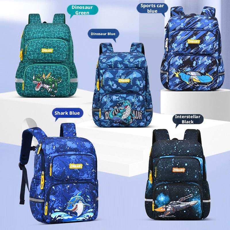 Sesame Treasure Cartoon Kids Backpack for School - Image 1