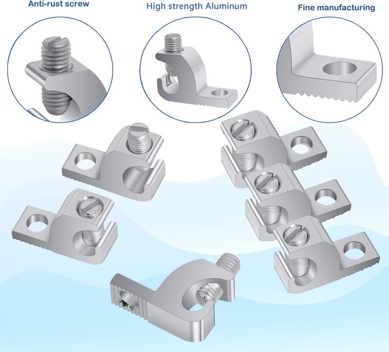 Swess Pool Bonding Lug with CorrosionResistant and HighConductivity Aluminum 414 Wire Range10 Packs - Image 3