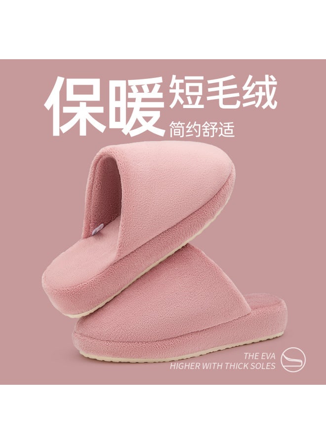Cotton Slippers For Women, Winter Non-slip  New Model, Indoor Home Warm Plush Slippers For Men, Autumn And Winter