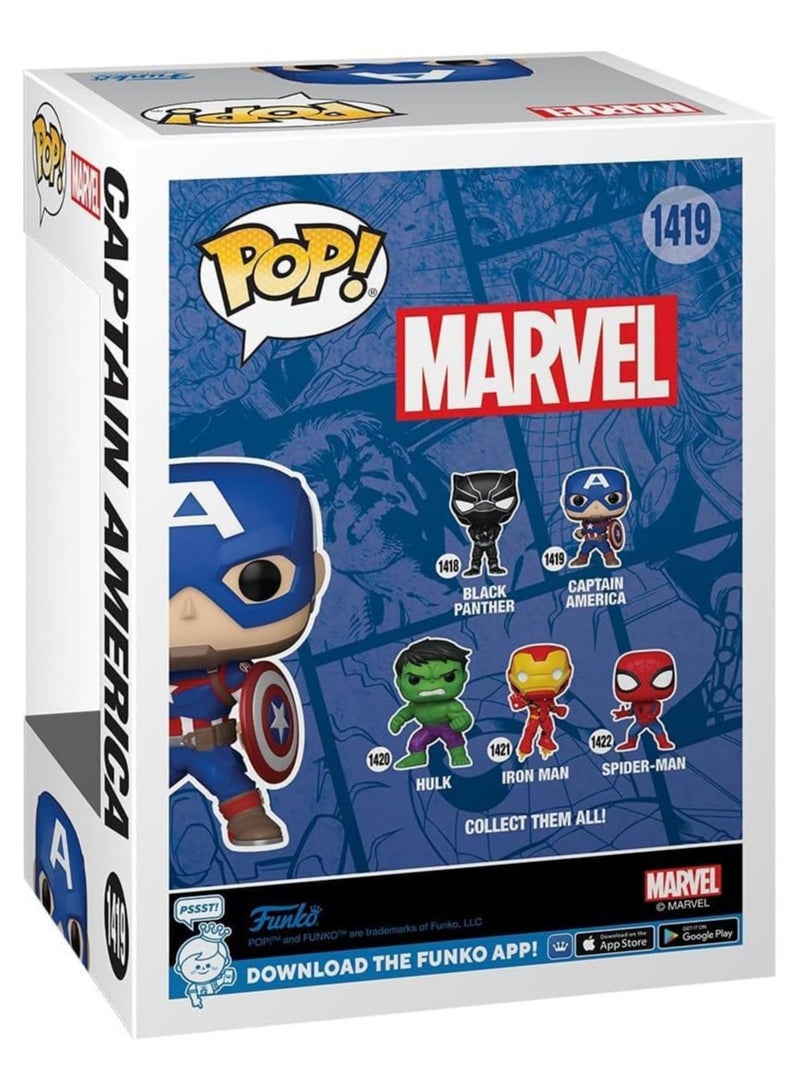 Funko Pop! Super Heroes: Marvel - Captain America New Classics (1419) - Image 4