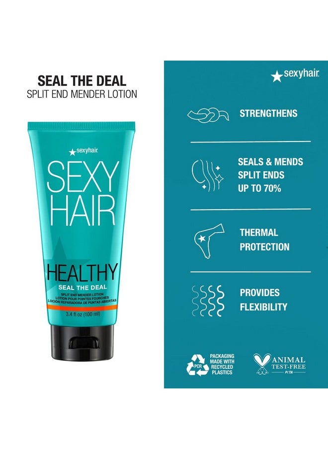 Sexy Hair - SexyHair Healthy Seal the Deal Split End Mender Lotion, 3.4 Oz, Mends Split Ends, All Hair Types - Image 1