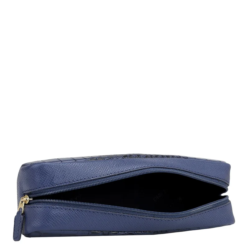 Da Milano Stardust Croco Franzy Leather Multi Pouch - Stardust  | Best Price UAE