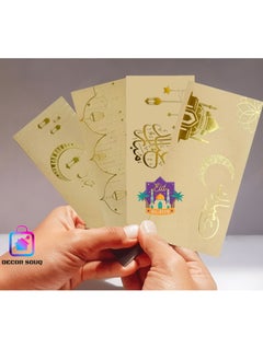 DECOR SOUQ Eid Al-Adha Cash Gift Envelopes 2025, Premium 6-Pack Reusable Eid Money Holders, Elegant Golden Arabic Design for Eidiya, Non-Tear Laminated Finish, Arabic Calligraphy Gift Envelopes, Luxury Eid Cash Holders in UAE, Festive Money Envelope for Kids, Eco-Friendly Laminated Envelopes, Ramadan & Eid Accessories, Eidiya Envelopes, Limited Stock  - Image 5