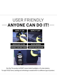 CarGuys CAR GUYS Plastic Restorer | Bring Plastic, Rubber, and Vinyl Back to Life! | User Friendly Trim Restorer | Safe Auto Detailing Supplies | 8 Oz Kit with Foam Applicator  - Image 4
