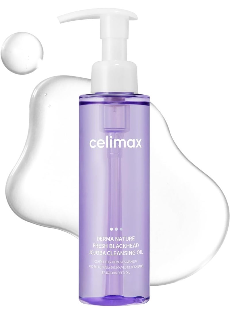 CELIMAX DERMA NATURE FRESH BLACKHEAD JOJOBA CLEANSING OIL 150ML - Image 1
