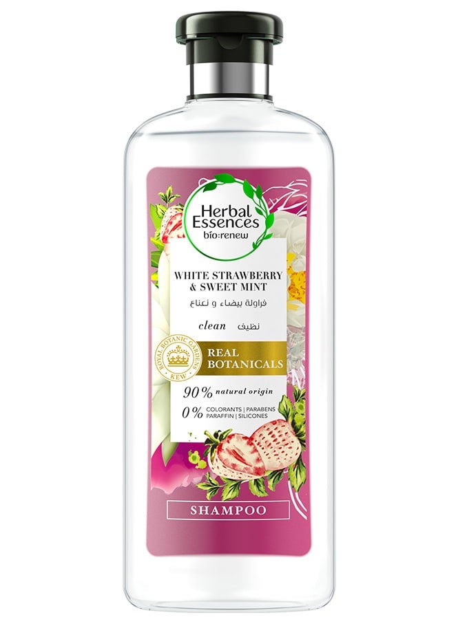 Herbal Essences Clean White Strawberry & Sweet Mint Shampoo 400ml - Image 1
