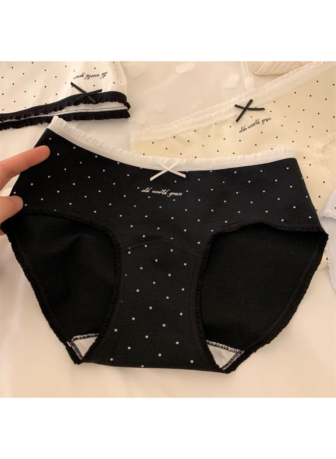 [foam Autumn] 10a Antibacterial Cotton Women's Underwear Girls' Comfortable And Breathable Cotton Extended Crotch Briefs