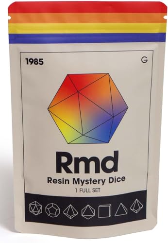 1985 Games Sharp Edge Polyhedral Dice Set Mystery RPG Dice for Dungeons Dragons Tabletop RPGs Pack of 6 - Image 5