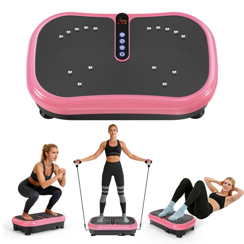 AXV Vibration Plate Platform Exercise Machine Fitness Vibrating Shaking Full Body Shaker Workout Vibrate Stand Shake Board Sport Gym for Weight Loss Lymphatic Drainage for Women Men - Image 2