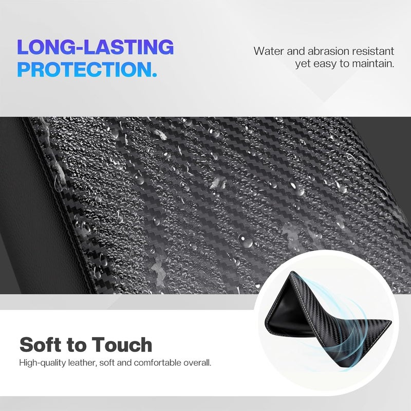 Autorder Custom Fit for Center Console Cover 2016-2021 Hyundai Tucson Accessories Carbon Fiber Armrest Covers Waterproof Anti-Scratch Center Console Protector Pad (Not for 2022 Tucson) - Image 5