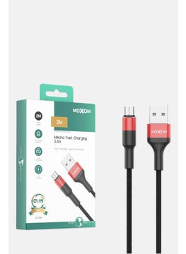MOXOM CC54 2 Meters Mecha Fast Charging Cable, Red 