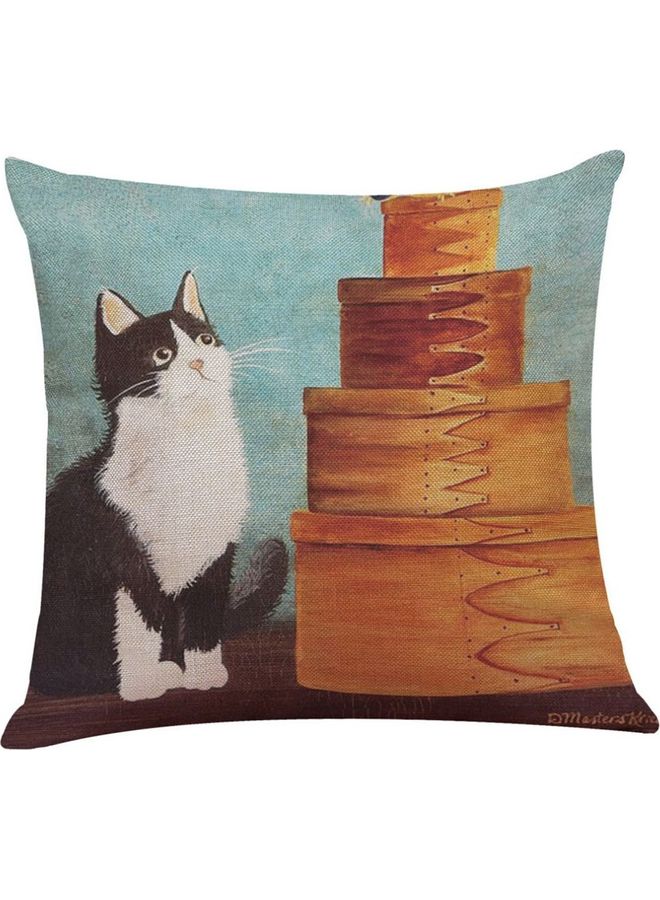 NIBEMINENT Simple Printed Cushion Cover Multicolour