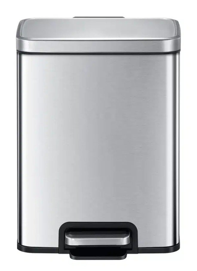 EKO MADISON SERIES | Luxury 20 Liters Pedal Trash & Garbage Bin | Brushed Stainless Steel Finish | Soft-Closing Mechanism | Fingerprint-Resistant | Modern Design for Kitchen, Bathroom, Office, and Home Use | Durable, Easy-Clean Waste Container  - Image 1