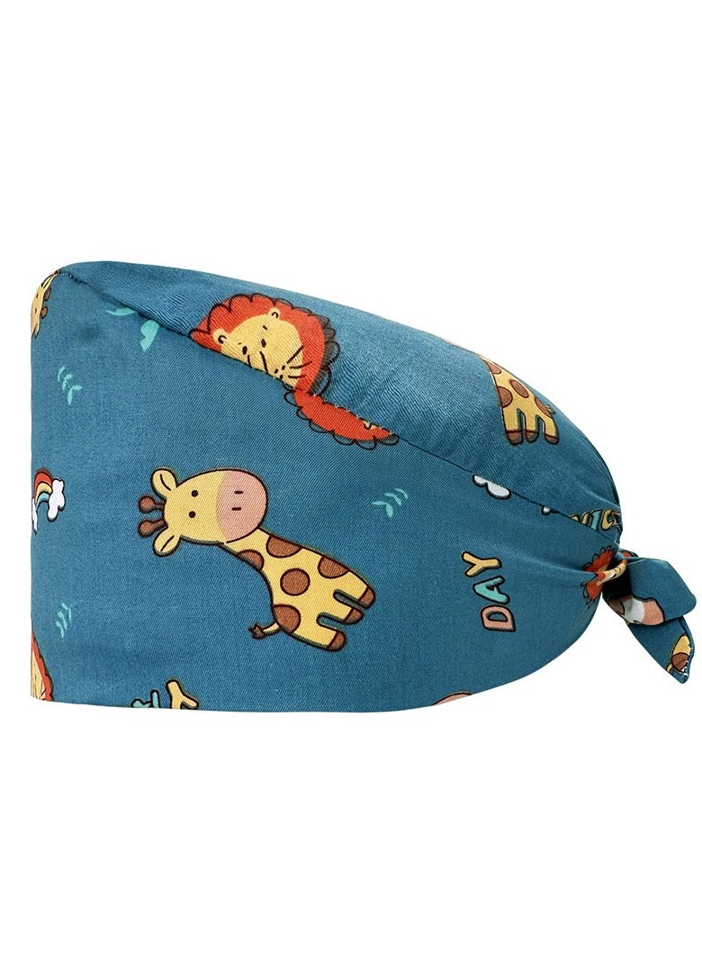 KUYING - Nurse Hat With Small Fresh And Cute Pattern Medical Work Hat - Image 1