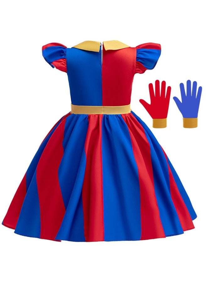 general The Amazing Digital Circus Pomni cosplay character party Performance Costume Girl Children's Dress Gift for Fans - Image 3