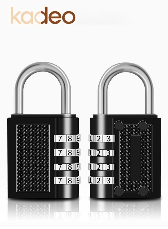 kadeo 4-Digit Combination Lock, Outdoor Waterproof, Password Padlock, Luggage Lock, Padlock for School, Gym, Sports, Fence, Toolbox, Gate, Case, Outdoor, Hasp Storage - Image 2