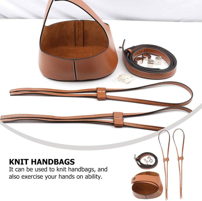 comfrt 1 Set DIY Pu Leather Knitting Crochet Bags Nail Bottom Shaper Mat Insert Cushion Base for Handbag DIY Craft Shoulder Bags Accessories - Image 4
