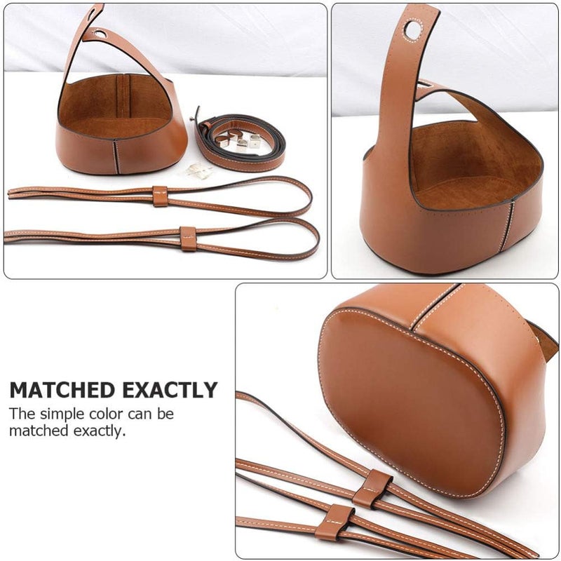 comfrt 1 Set DIY Pu Leather Knitting Crochet Bags Nail Bottom Shaper Mat Insert Cushion Base for Handbag DIY Craft Shoulder Bags Accessories - Image 2