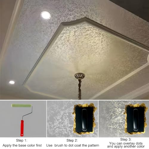 BANCOO Natural Sea Sponge Daubers for Wall Texture Painting - Reusable Texturing Tool for Intricate Patterns, Professional & DIY Home Renovation Art Paint Projects (BC018-M) - Image 5
