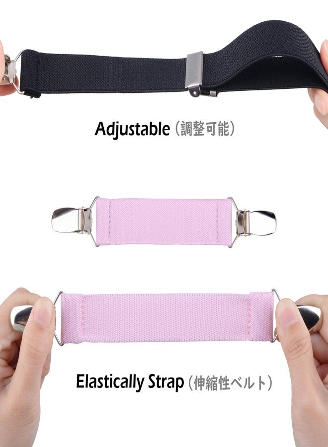 TRIWONDER Mitten and Glove Clips for Toddlers, Kids, Adults - Back Cinch Suspender, Sweater, Cardigan, Shawl, Boot, Hat Clips (Black, 7.5cm x 2-10cm x 1-120cm x 1) - Image 4