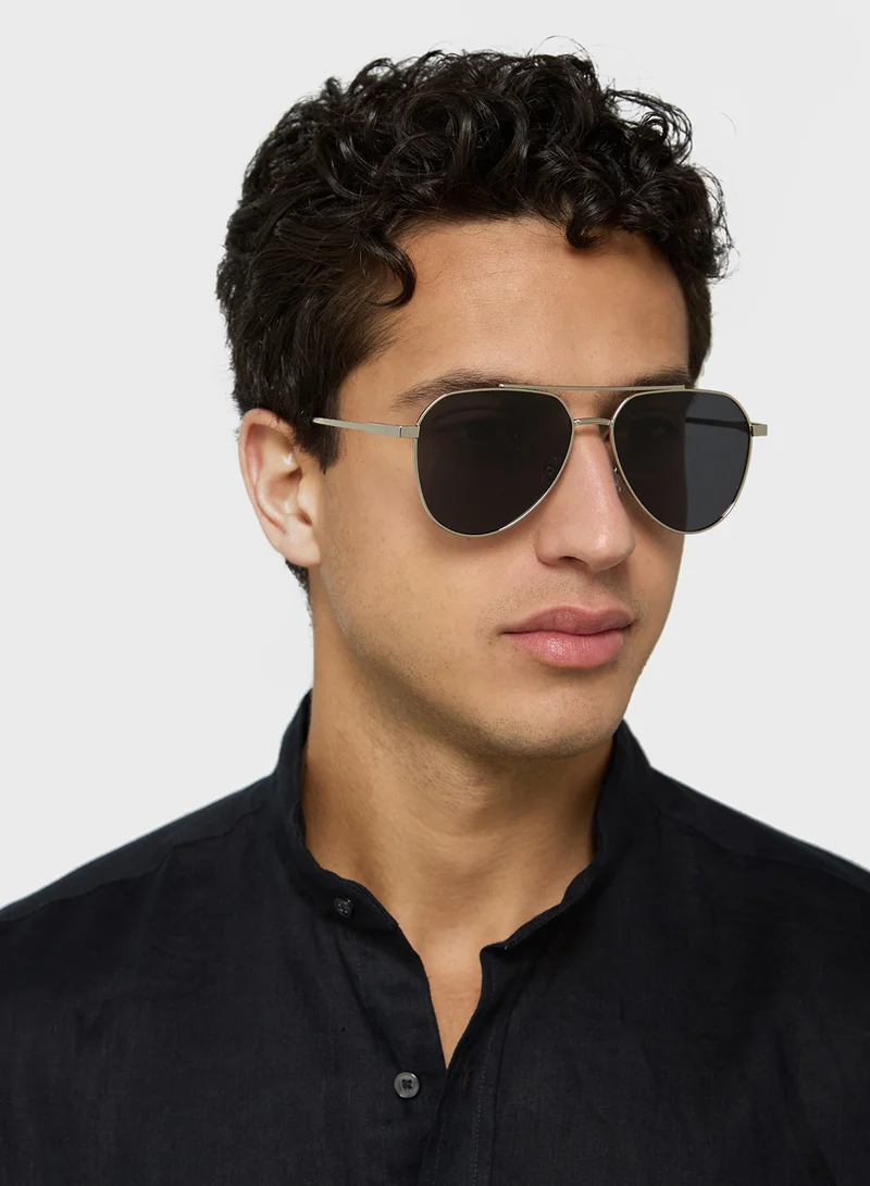 Robert Wood Polarized Lens Classic Aviator Sunglasses
