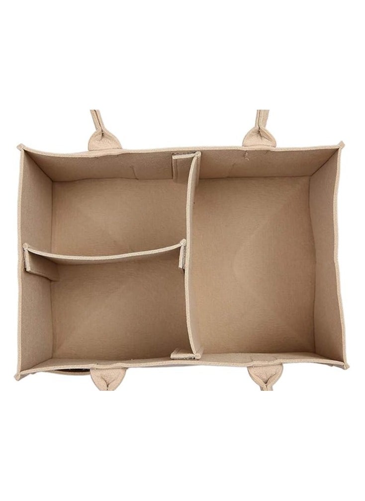 BLOOMING TIME Baby Diaper Organizer Basket Nursery Diapers Table Durable Caddy Bag  - Image 3
