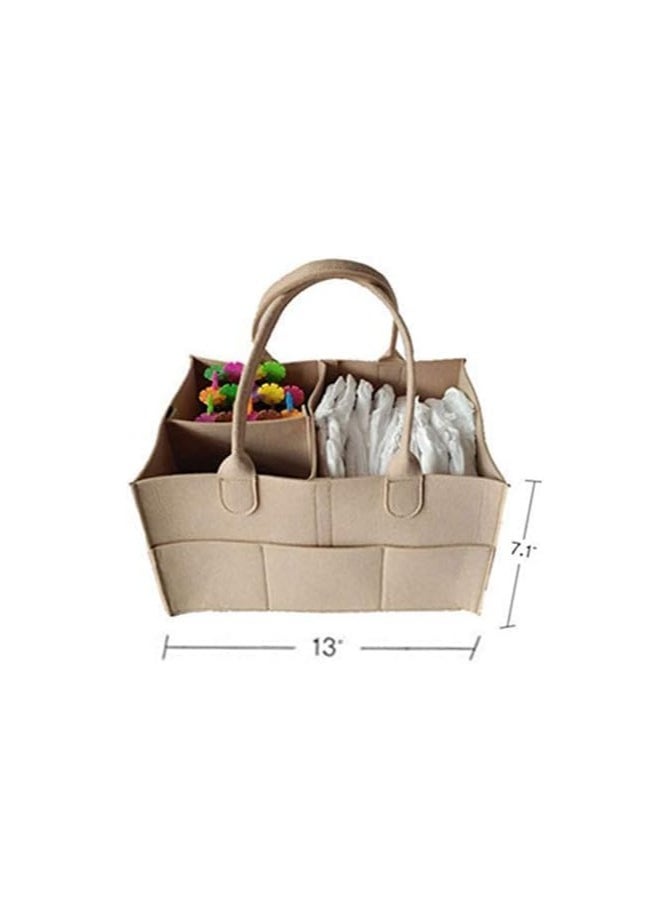 BLOOMING TIME Baby Diaper Organizer Basket Nursery Diapers Table Durable Caddy Bag  - Image 2