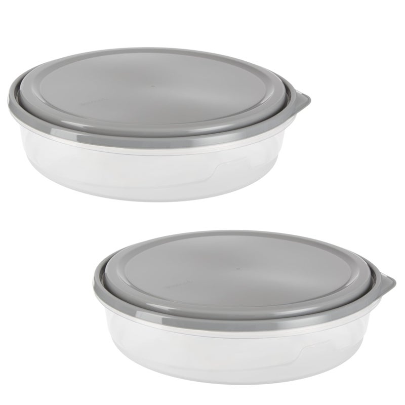 GoodCook EveryWare Extra Large 12 inch Round Container 2 pack, BPA Free - Image 1