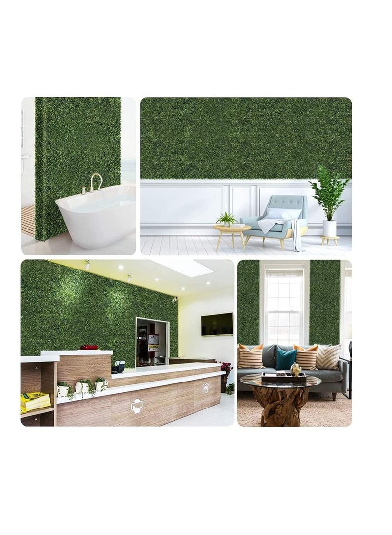 FFD 5pcs Artificial Eucalyptus Leaf Wall Panels, UV-Protected Faux Hedges for Garden & Privacy Decor Wholesale Decorative Grass Tiles - Image 5