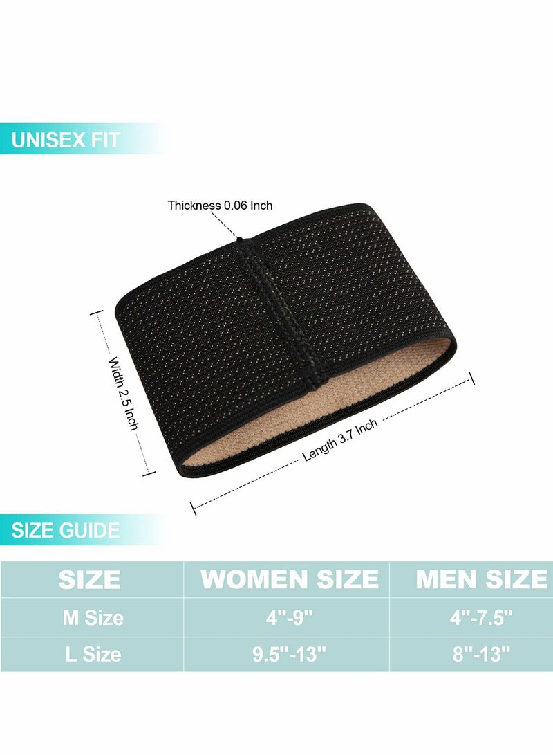 SYOSI Arch support Sleeves, Plantar Fasciitis Brace Compression Bands (2 Pairs) For Fallen Arches, Flat Feet, Bone Spurs, High Arches, Flat Arches, Foot Pain Relief for Men & Women - Universal Size - Image 2