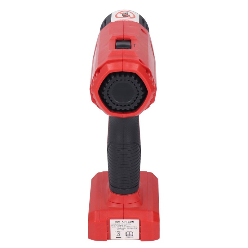 Cordless Heat Gun Adjustable Temperature Portable Handheld Rechargeable Heating Machine with 4PCS Nozzle Red - Image 1