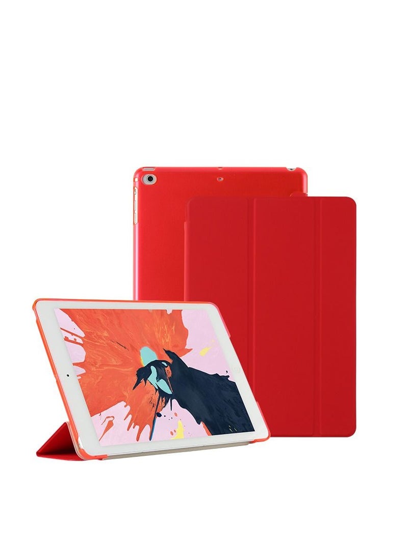 Loquat Red iPad Three Fold Intelligent Sleep Hard Shell