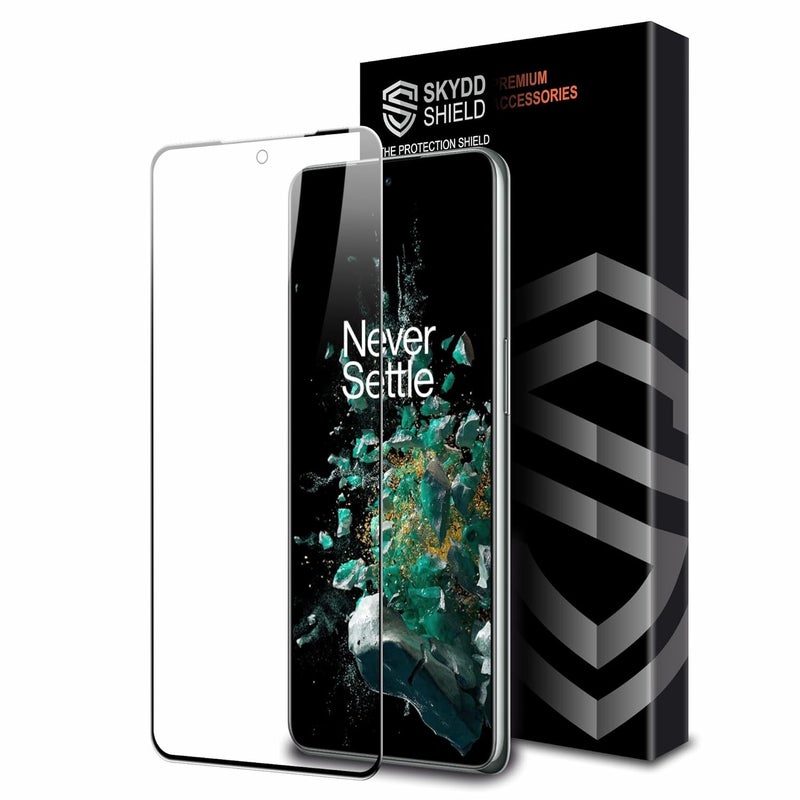 Skyddshield Military-Grade Gorilla Tempered Glass For OnePlus 10R, OnePlus 10R - Prime Edition and OnePlus 10T (6.7 Inch) With Installation Kit | Edge to Edge Coverage | Black - Image 1
