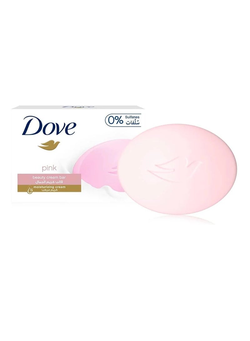 دوف صابونة كريم دوف الوردية المرطبة لبشرة ناعمة وملساء  90 جرام